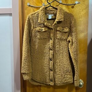 Planet Gold Fuzzy Jacket